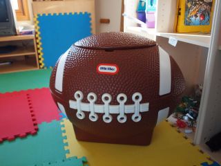 AWESOME LITTLE TIKES FOOTBALL TOY BOX HAMPER TAILGATING ICE CHEST