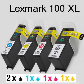 PK Ink Cartridges for Lexmark 100XL S405 S305 S605 S505 Pro705