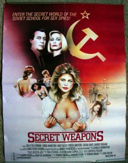 Secret Weapons Linda Hamilton Vintage 1987 18x24 Video Movie Poster