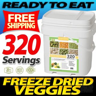 Lindon Farms Vegetables 320 Serving Freeze Dried Food Storage Survival