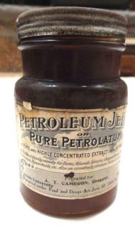 1906 Antique Petroleum Jelly Jar Lincoln University PA