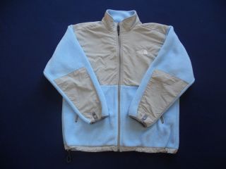 Girls Light Blue Fleece North Face Jacket Size Large