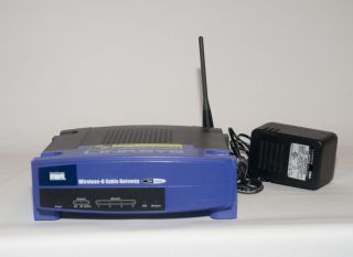 Linksys WCG200 Wireless G Cable Gateway Modem Router USB 4 Port Switch