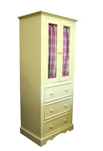 Coastal Cottage Three Drawer Linen Cabinet Solid Wood 40 Colors 10