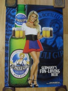 Sexy Girl Beer Poster St Pauli Lisa Dergan Playboy