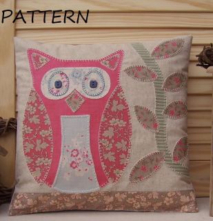 Pattern Prim Linz Owl Cushion Pattern
