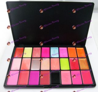 Pro New 24 Colors Lip Gloss Palette Makeup Cosmetic Kit