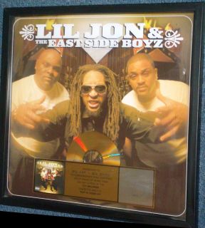 RIAA CERTIFIED Gold Record Award   Lil Jon & East Side Boyz Presented