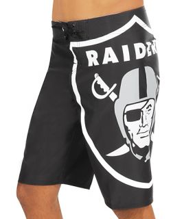 New Quiksilver Oakland Raiders Board Shorts Swimsuit Size 30 with Tags