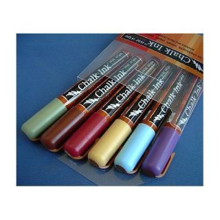 Chalk Ink Liquid Chalk Markers Set of Six Earthy Colors 6WWEAR