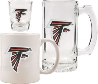 Atlanta Falcons Glassware Set Logo Tankard Coffee Mug Shot Glass