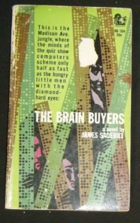 Brain Buyers 1961 Adventure Fiction Paperback 1st Print James Sagebiel