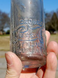 GA Pepsi Cola Bottling Co Dublin GA Circa 1905 Clear Tall Bottle