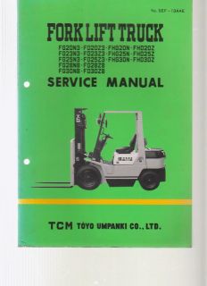 TCM Forklift Service Manual FG20N3 FHG25N FD23Z3