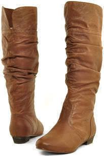 Steve Madden Candence Tan Cognac Cowboy Riding Boot Leather Brown Sz