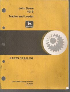 John Deere 401B Tractor Loader Parts Manual