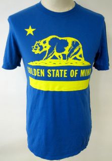 LOCAL CELEBRITY GOLDEN STATE OF MIND MENS TEE SHIRT CALIFORNIA FLAG