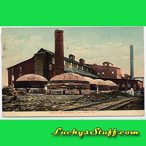 Clinton Clay Company Lock Haven PA 1922 Postcard Pennsylvania