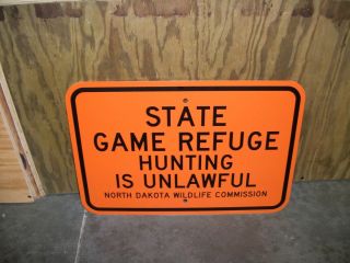 Game Refuge Sign Trapping Hunting Log Cabin Deer Hunting Traps Ducks
