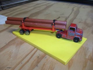 Toy Log Truck with Log Load Die Cast Metal