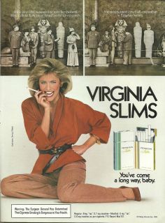 1984 Print Ad for Virginia Slims Cigarettes Youve Come A Long Way