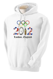 Olympic Hoodie and Sweatshirt London 2012 Shirts by Rock s M L XL 2XL