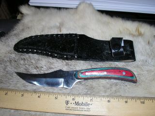 inch Sharp Finger Hunting Skinning Knife with Sheath