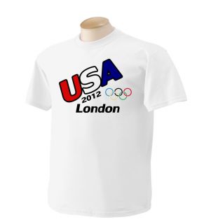 Olympic T Shirt USA London 2012 12 Shirts by Rock s M L XL 2XL Mens