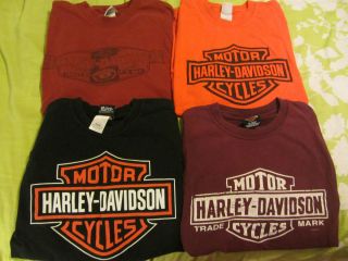Davidson Mens LOT OF 4 L Large Lg Shirts San Fransico New Mexico LOOK