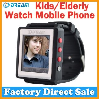 Unlocked GSM Watch Mobile Cell Phone Emergency Fast Dail for Kids