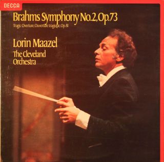 Decca SXL 6834 Lorin Maazel Brahms Symphony N° 2 LP Stereo