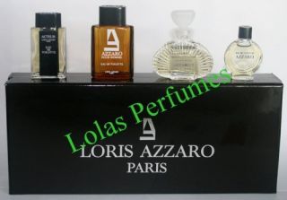Loris Azzaro Paris The Collection 4 Mini Cologne Perfume Set stocking