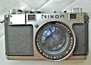 Vintage Nikon s 3 Rangefinder for Parts