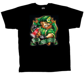 Irish Firefighter T Shirt Fir NA Tine Irishman XL