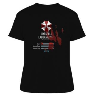 Umbrella Computer Login Resident Evil Game Movie T Shir