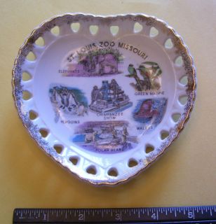 St Louis MO St Louis Zoo Vintage Souvenir Plate