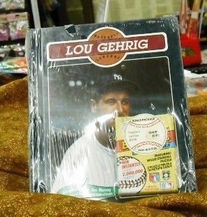 Baseball Legends Lou Gehrig SEALED Book with Cards