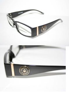 Louis V Eyewear Paris Nerd Clear Lense Glasses Geek Black Gold Round