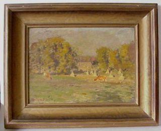 Original Louis C Vogt Oil Painting Ohio Listed Artist