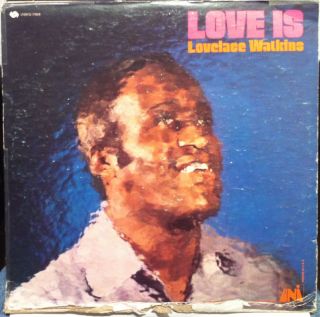 Lovelace Watkins Love Is LP VG Uni 73068 Vinyl 1969 Promo Record