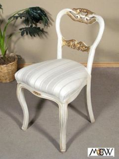 Louis XV Antique Finish French Occasional Side Chair