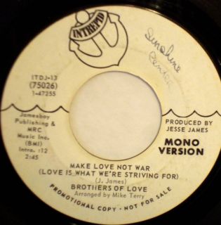 Brothers of Love Make Love not War Intrepid Soul Promo