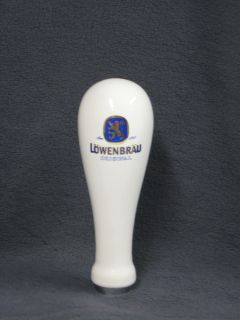 Lowenbrau Pocelain Beer Keg Tap Handle 6 1 2  Tall