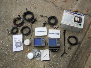 Complete Dual Lowrance LMS 520C Setup with All Cabling and EXTRAS