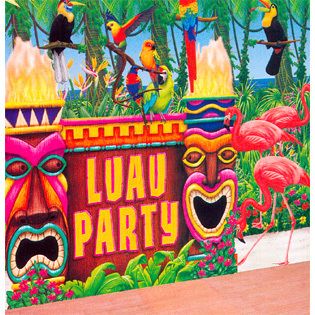 Luau Party Supplies All in One Giant Decorating Kit