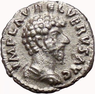 Lucius VERUS 161AD RARE Silver Ancient Roman Coin Forethought Wealth