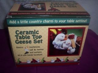 Ceramic Tabletop Top Geese Theme Very Cute S1513