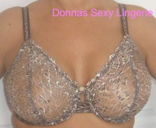 Lunaire Whimsy Honolulu Underwire Bra 19311 New with Tags 40 D Cheetah