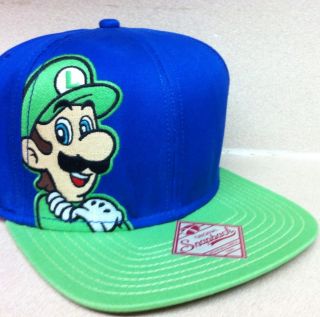 New Luigi NES Nintendo Super Mario Bros Era Snapback Hat Cap World