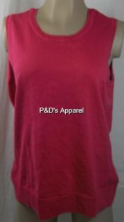 New Womens Plus Size Clothing Charter Club 0X Pink Tank Top Shirt